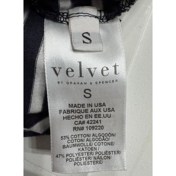 Velvet Graham & Spencer Sleeveless T Shirt Mini Dress Sz S Striped White Blue - Picture 4 of 4